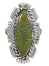 Southwest Turquoise And Sterling Silver Ring Size 8-1/2 YX86506