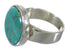Southwestern Silver Turquoise Ring Size 6-1/2 YX86527