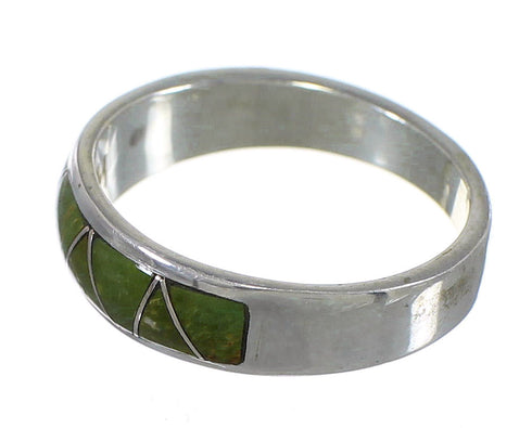 Sterling Silver Southwestern Turquoise Jewelry Ring Size 5-1/2 QX84303