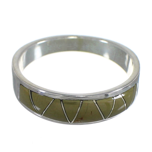 Southwestern Silver Turquoise Jewelry Ring Size 4-1/2 QX84315