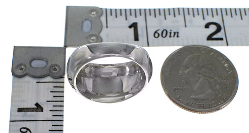 Turquoise Inlay Water Wave Sterling Silver Ring Size 5-1/4 AX83662