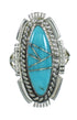 Turquoise Authentic Sterling Silver Southwest Ring Size 7-3/4 QX85120