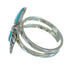 Authentic Sterling Silver Southwestern Turquoise Flower Ring Size 7 QX85196