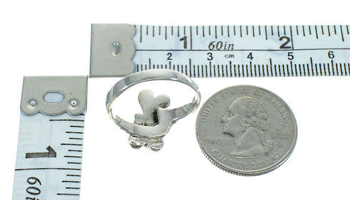 Southwestern Sterling Silver Turquoise Dragonfly Ring Size 6 QX85219