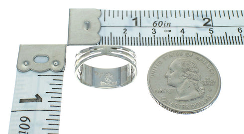 Turquoise And Genuine Sterling Silver Ring Size 6-3/4 RX85204