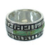 Turquoise Water Wave Silver Southwest Ring Size 6-1/4 QX85756