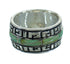 Turquoise Water Wave Silver Southwest Ring Size 6-1/4 QX85756