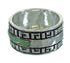 Turquoise Water Wave Silver Southwest Ring Size 6-1/4 QX85756