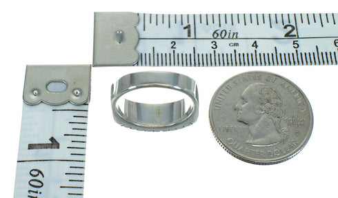 Turquoise Sterling Silver Southwest Ring Size 8 AX84983