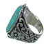 Turquoise And Authentic Sterling Silver Southwestern Flower Ring Size 4-3/4 YX85442