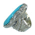 Authentic Sterling Silver And Turquoise Southwest Ring Size 5-1/2 YX85572