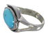 Southwestern Turquoise Sterling Silver Ring Size 6-1/2 QX83770
