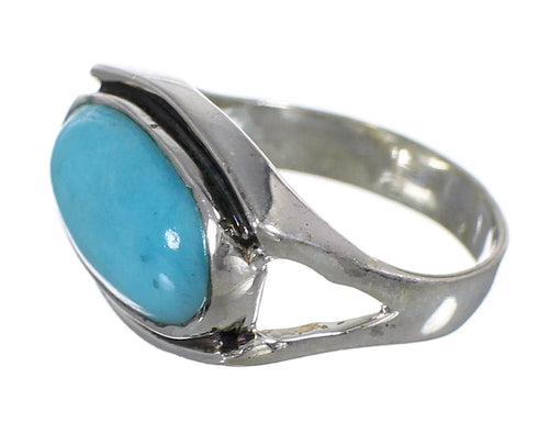 Sterling Silver Turquoise Southwestern Ring Size 6-1/4 QX83795