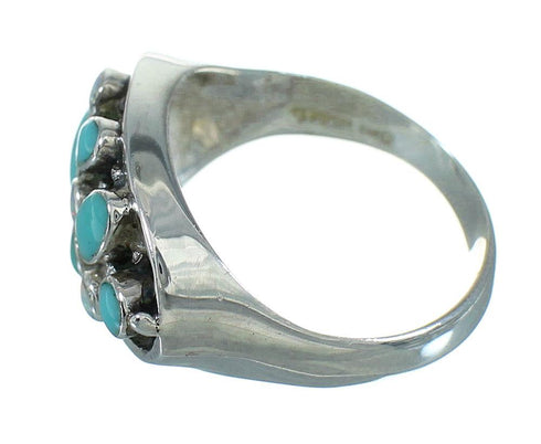 Sterling Silver Turquoise Opal Ring Size 5-1/4 UX84109