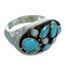 Turquoise And Opal Genuine Sterling Silver Ring Size 8-1/2 UX84178