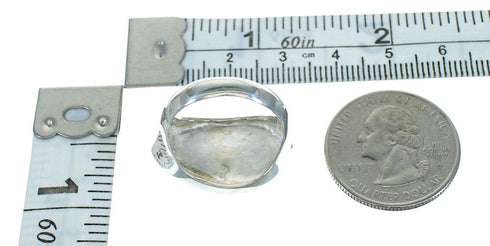 Turquoise And Opal Genuine Sterling Silver Ring Size 8-1/2 UX84178