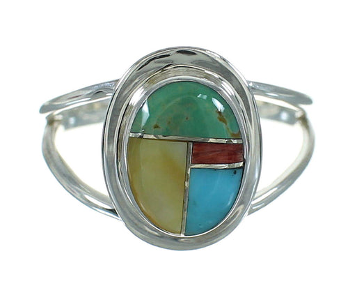Multicolor Sterling Silver Southwestern Ring Size 4-1/2 YX83435