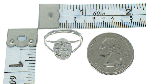 Multicolor And Sterling Silver Southwest Ring Size 6-1/2 YX83444