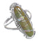 Southwestern Turquoise Opal And Silver Ring Size 7-1/2 YX83542