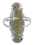 Southwestern Turquoise Opal And Silver Ring Size 7-1/2 YX83542