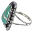 Turquoise Opal Sterling Silver Southwest Flower Ring Size 5-1/4 YX83683