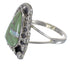 Silver Turquoise And Opal Southwest Flower Ring Size 8-1/2 YX83750