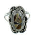 Southwest Silver And Multicolor Ring Size 4-1/4 UX83901