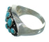 Turquoise Southwestern Authentic Sterling Silver Ring Size 8-3/4 QX84667
