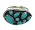 Turquoise Southwestern Genuine Sterling Silver Ring Size 8 QX84670