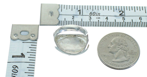 Silver Turquoise Southwest Ring Size 4-3/4 QX84672