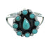 Southwestern Genuine Sterling Silver Turquoise Jewelry Ring Size 5-1/4 QX84716