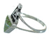 Turquoise Opal Water Wave Southwest Genuine Sterling Silver Ring Size 6-1/2 QX83463