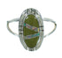 Silver Southwest Turquoise Opal Ring Size 5-3/4 QX83469