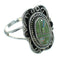 Southwest Turquoise Opal Sterling Silver Ring Size 6 QX83520