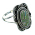 Southwest Turquoise Opal Silver Ring Size 5 QX83518