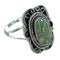 Southwest Turquoise Opal Genuine Sterling Silver Ring Size 7-1/2 QX83524