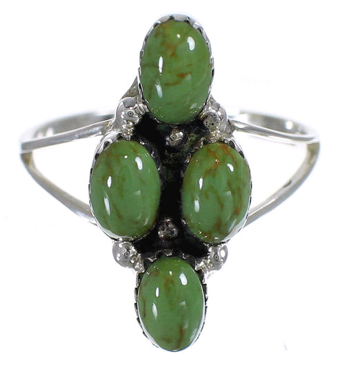 Turquoise Genuine Sterling Silver Southwest Ring Size 5 YX84457