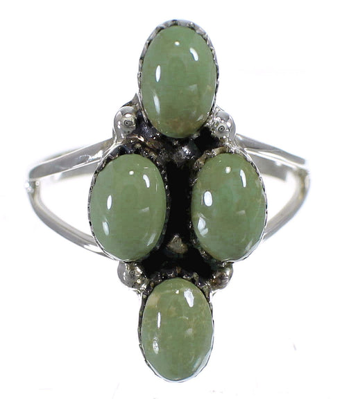 Genuine Sterling Silver Turquoise Southwest Ring Size 6 YX84465