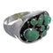 Turquoise And Silver Southwest Ring Size 8-1/4 YX84490