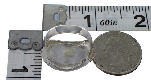 Turquoise And Authentic Sterling Silver Southwestern Ring Size 7-1/2 YX84506