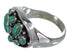Southwestern Turquoise And Sterling Silver Ring Size 6-1/4 YX84534