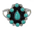 Sterling Silver Southwestern Turquoise Ring Size 6-1/2 YX85312