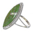 Southwestern Genuine Sterling Silver Turquoise Opal Ring Size 7 QX85871