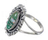 Silver Turquoise Opal Southwestern Ring Size 7-1/2 QX85902