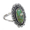 Authentic Sterling Silver Turquoise Opal Southwestern Ring Size 5 QX85907