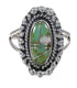 Authentic Sterling Silver Turquoise Opal Southwestern Ring Size 5 QX85907