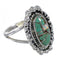 Southwest Turquoise Opal Silver Ring Size 6 QX85911