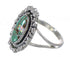 Southwest Turquoise Opal Silver Ring Size 6 QX85911