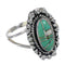 Southwest Turquoise Opal Authentic Sterling Silver Ring Size 5-1/2 QX85916