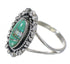 Southwestern Turquoise Opal Genuine Sterling Silver Ring Size 8-1/4 QX85920